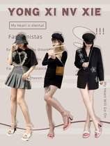 Sandshoes Women Summer 2023 New French style Temperament Fairy Wind Crude Heel a P word cingulum square head Toes High Heel