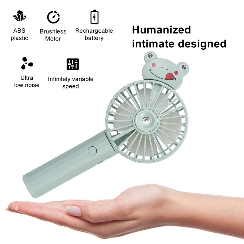 rtable Car Fan Qpeiet Handheld Misting FanSThreu pe-图3