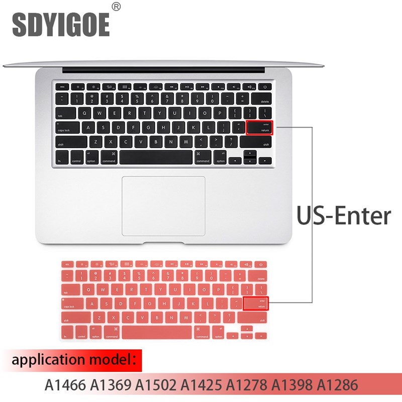 Laptop keyboard cover for macbook air 13 pro 15 inch A1466 A - 图0