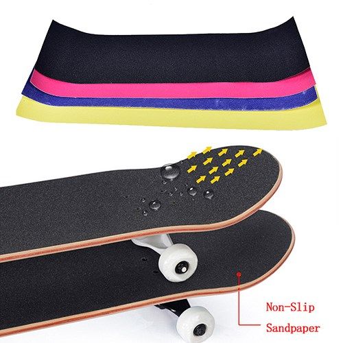 Skateboard Sandpaper Skate Grip Longboard Tape NonSlip Wate_虎窝淘