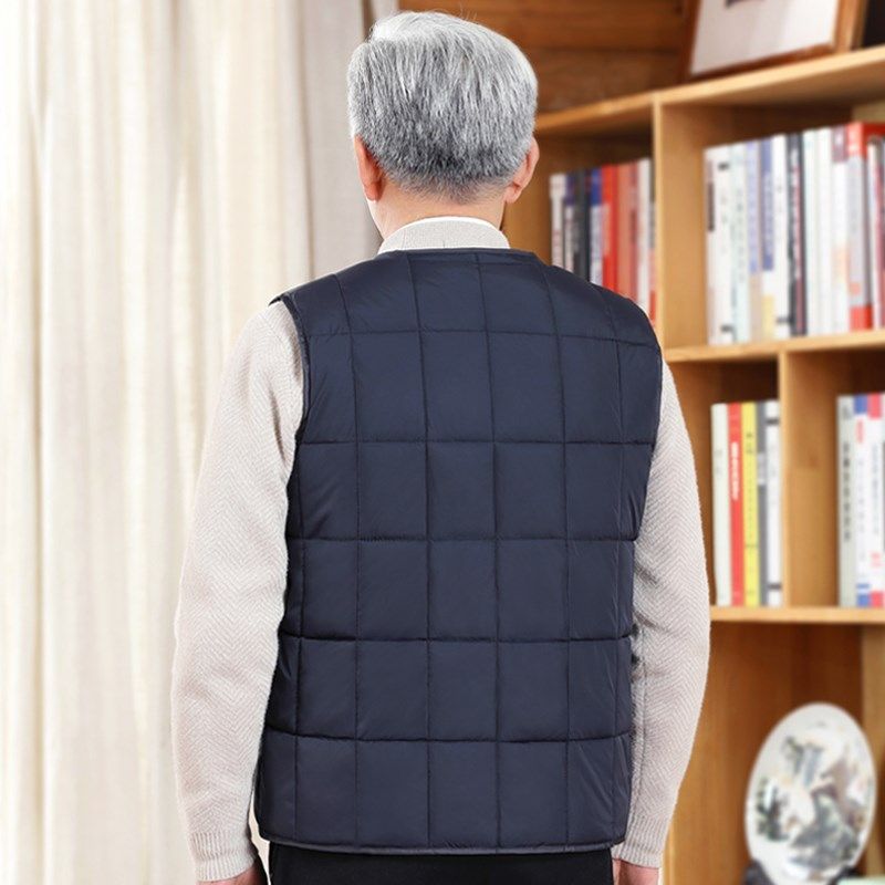爷爷加绒加厚棉马甲背心秋冬季中老年人男士坎肩老人爸爸保暖马夹,淘宝优惠券,粉丝福利购,淘宝优惠卷