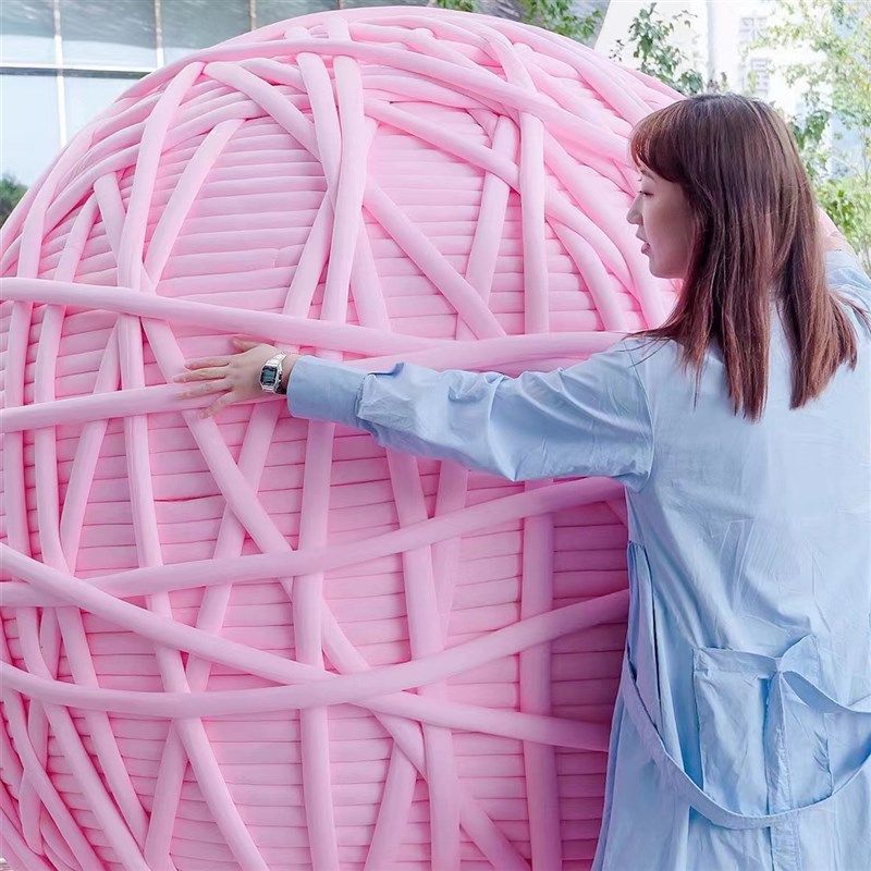 艺术挂毯大型活动超粗冰岛毛线超大毛线球手工编织diy画室装饰,淘宝优惠券,粉丝福利购,淘宝优惠卷