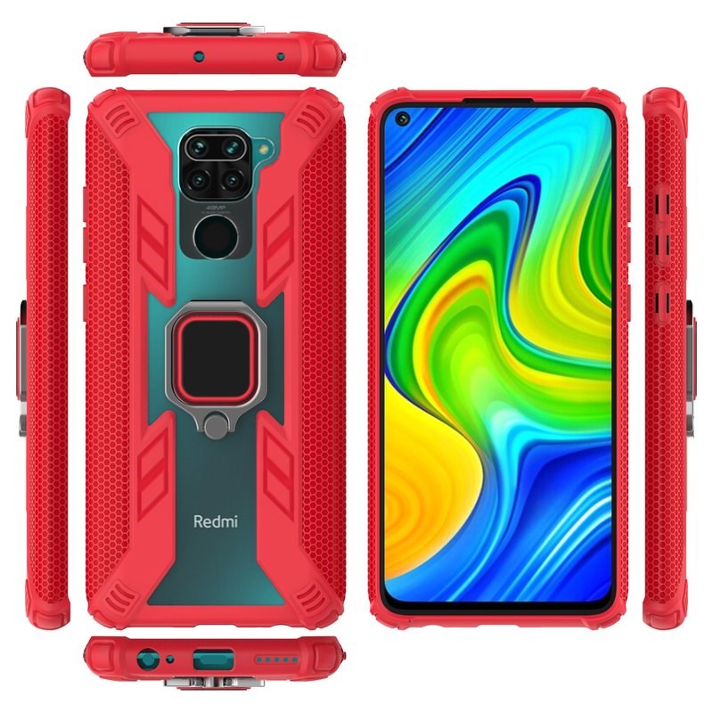 Xiaomi Redmi Note 9 Case Soft Silicon + Hard PC Armor Phone - 图1