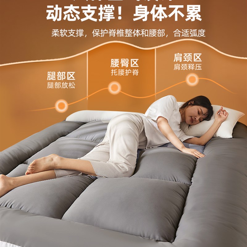 速发10cm thick soft bed mattress folding mattress topper pad - 图3