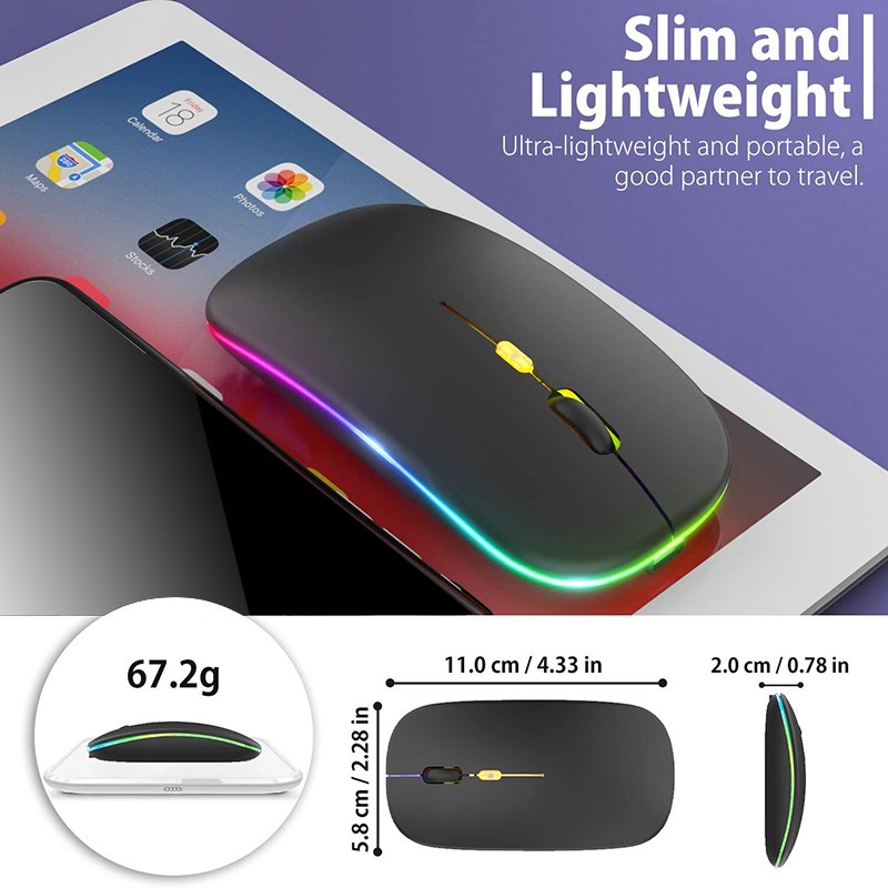 [Upgrade] LED Wireless Mouse, Mobile Optical Office Mouse wi-图2