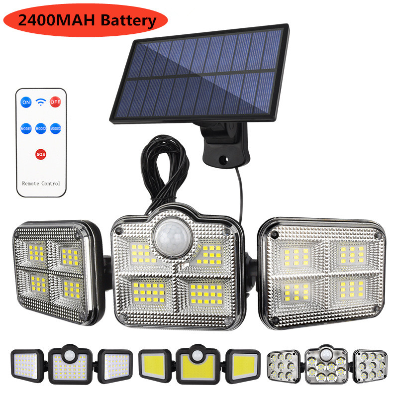 Outdoor Solar Light 3 Heayd0 otion Sensor 27 MWide Angle - 图0