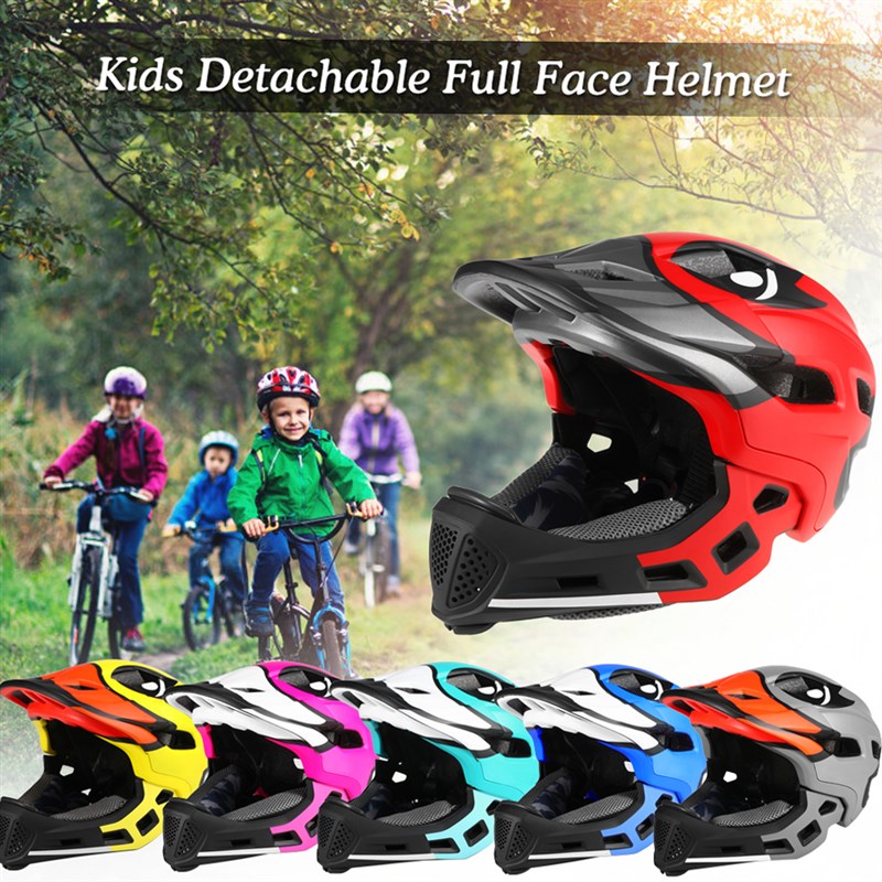 新品Lixada 14 Vents Full Face Helmet Kids Detachable Helmets - 图2