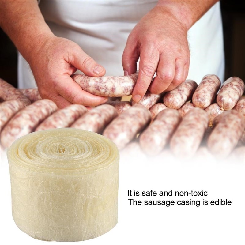 50mm Edible Sausage Packaging Tools Sausage Tube Casing for - 图0