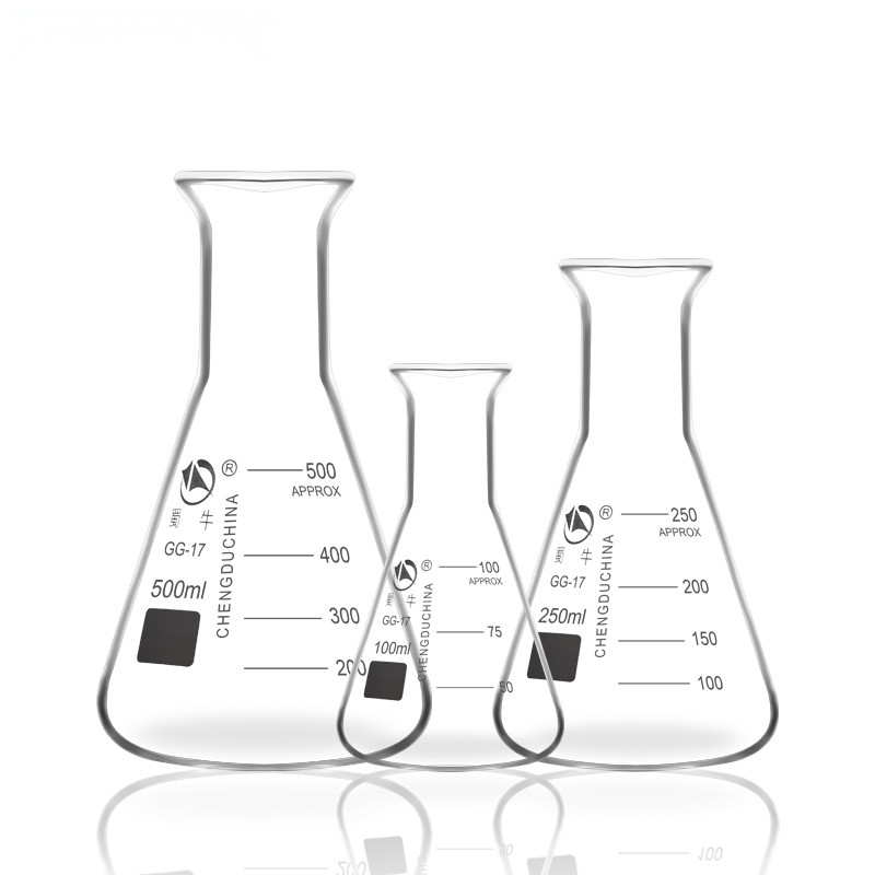 推荐蜀牛玻璃三角烧瓶喇叭口50 100 250 500 1000ml 锥形瓶 三角 - 图0
