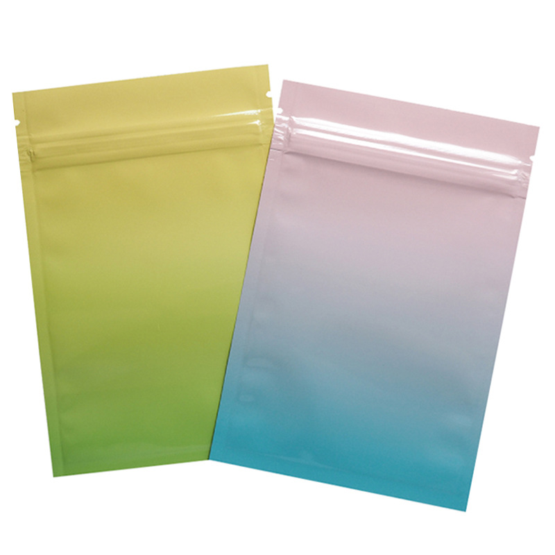 新品彩色自封包装袋茶叶食品拉链袋面膜粉末首饰镀铝箔迷你小袋子 - 图3