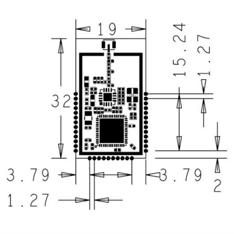 网红支持定制 CC2538模块2.4G CC2538 CC2592 ZigBee 3.0大功率模-图1