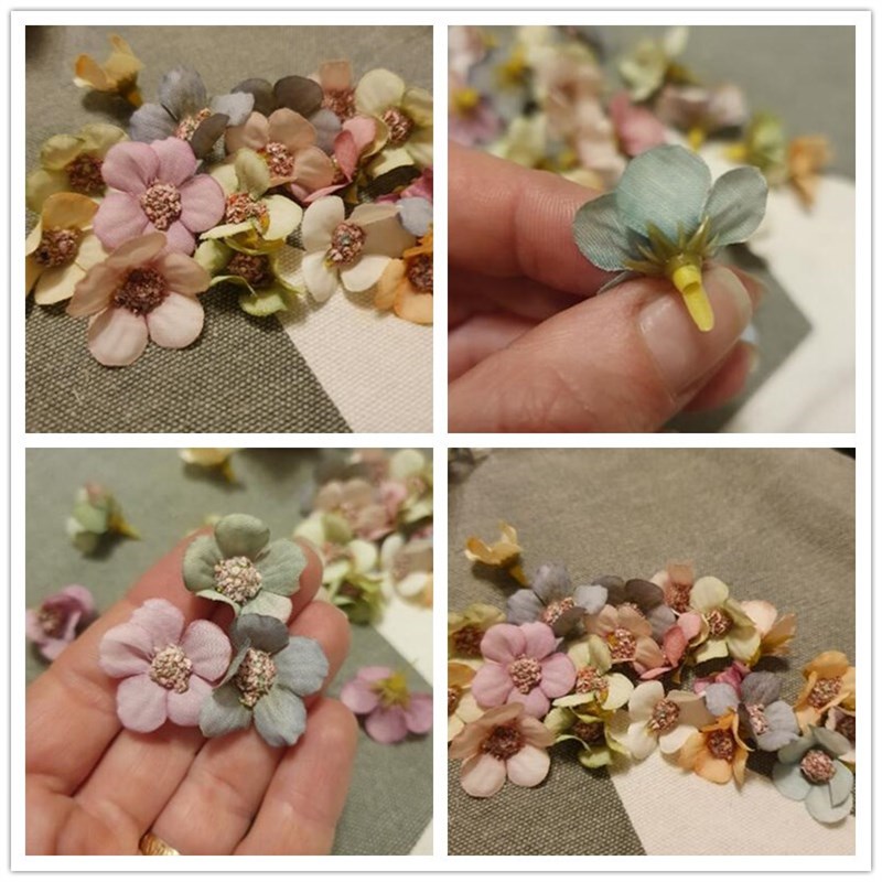 推荐50/100pcs Multicolor Daisy Flower Head Mini Silk Artific - 图3