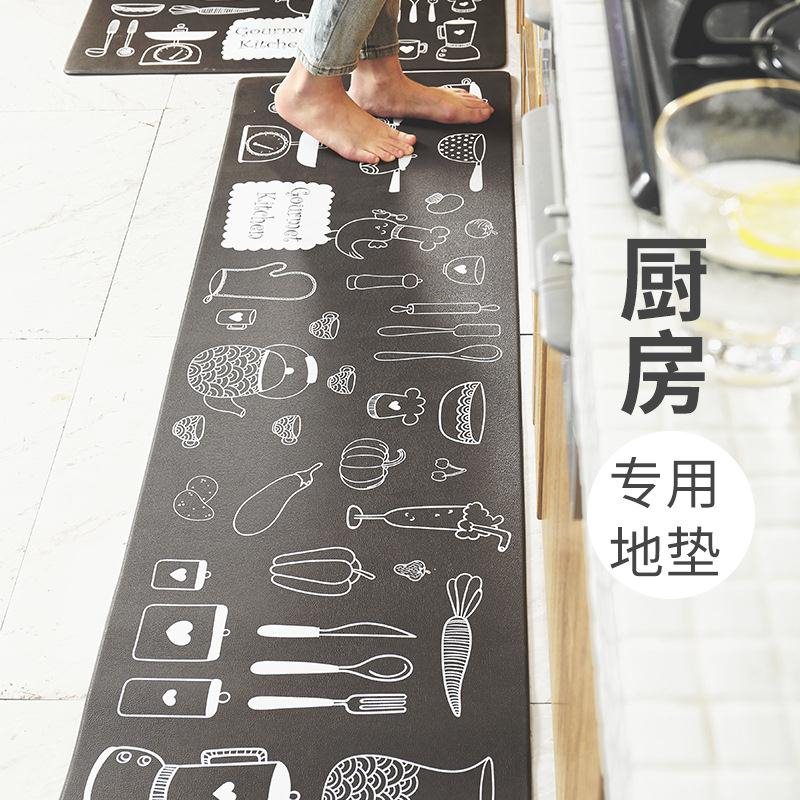 新品Cartoon strip non-slip floor mat for kitchen floor carpe - 图0