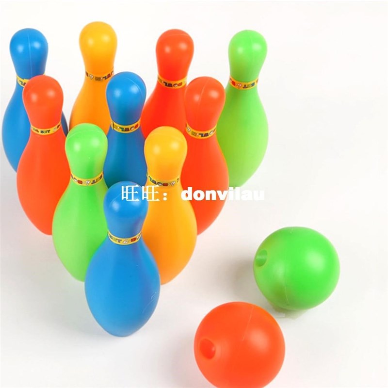 极速11cm Heig Kids Plastic Bowling Set Outdoor Mini-图2