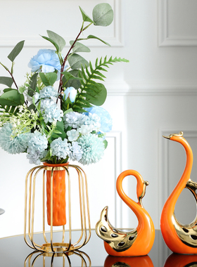 现代简约创意小摆件电视柜装饰品客厅酒柜个性摆设房间工艺品花瓶