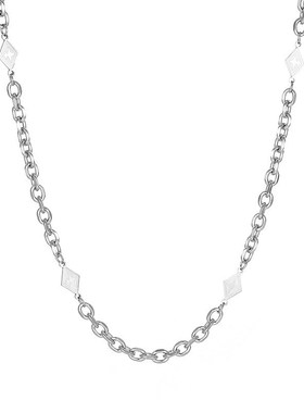 高级感气b质钛钢古巴链男轻奢个性嘻哈风简约时尚气质百搭锁骨链