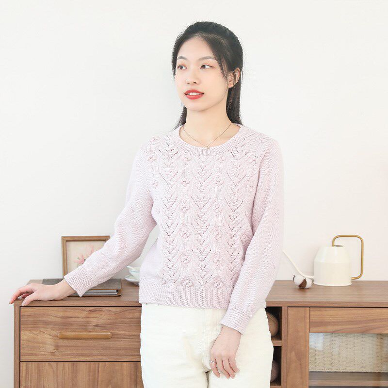 毛儿手作琼楼女士毛衣材料包棒针手工编织DIY毛线制.作五股流年,淘宝优惠券,粉丝福利购,淘宝优惠卷