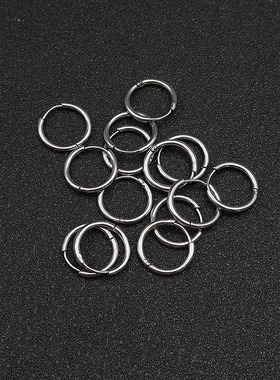 小众高货8pcs/Lot Stainless Steel Thick 1.6mm Circle Hoop Ear