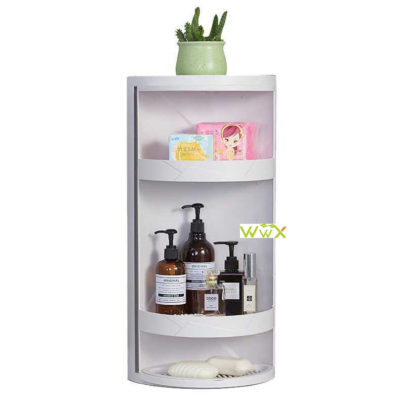 推荐360 Degree Rotating Bathroom Organizer Shelf Wall Mounte - 图2