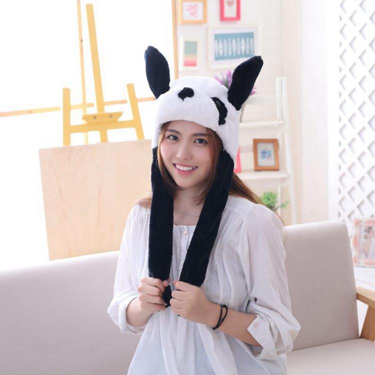 极速fluffy toy hats cute bunny hats ears move air bags glow - 图1