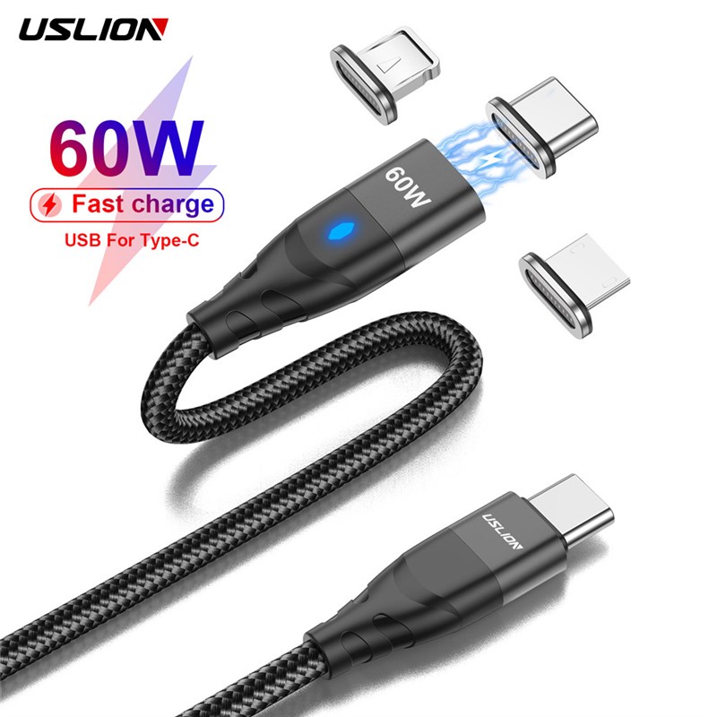 速发Magnetic Cable USB C To USB Type C Cable 60W Quick Charg - 图0