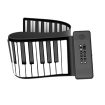 Hand Roll Electronic Piano 88 Exercises Keyboard Professional Thickening Portable Soft Folding Home Adult Beginners Practice