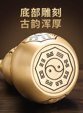 铜葫芦五帝钱挂件纯铜开盖空心装朱砂客厅卧室胡葫卢工艺品摆件