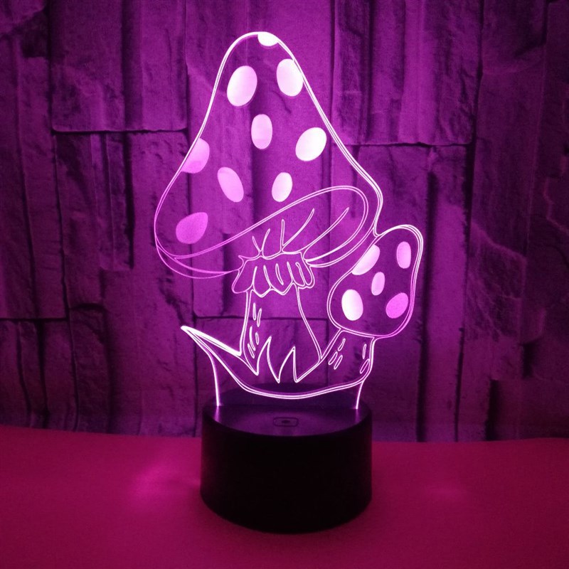 shroom Lamp 3D Night Light for BFaby Room Decoration Ligh - 图2