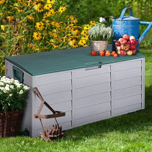 网红ALWAYE 112X48X54CM Deck Box Indoor/Outdoor Storage Conta-图1