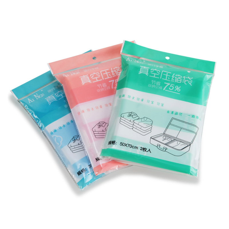 推荐2 PCS Pack Hand Rolling Vacuum Storage Bag Portable Trav-图2