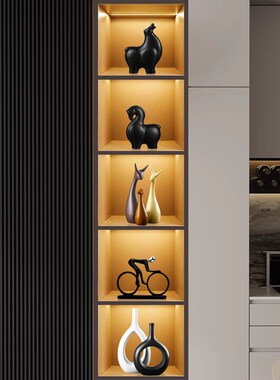 北欧摆件家居饰品客厅电视柜酒柜装饰品书房桌面陶瓷工艺品小现货