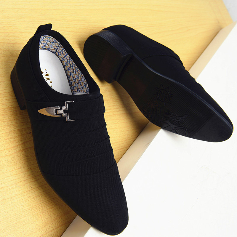 男士皮鞋冬季2021新款尖头无鞋带英伦休闲鞋潮流韩版帆布皮鞋男,淘宝优惠券,粉丝福利购,淘宝优惠卷