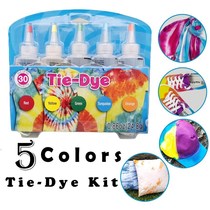 Fabric Textile One Step Tie Dye Kit 5 Colors DIY Design Saf