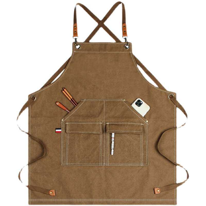 奶茶店围裙定制logo餐饮防水牛仔布料商用工装餐厅酒吧工作,淘宝优惠券,粉丝福利购,淘宝优惠卷