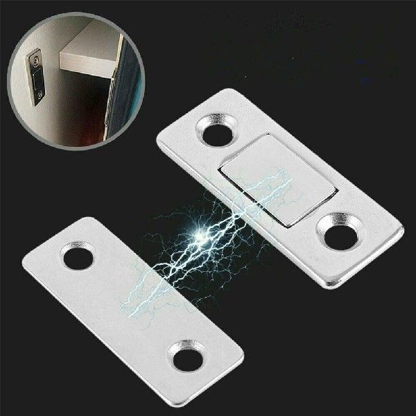 速发2pcsSet Magnetic Cabinet Catches Magnet Door Stops Hidde - 图1