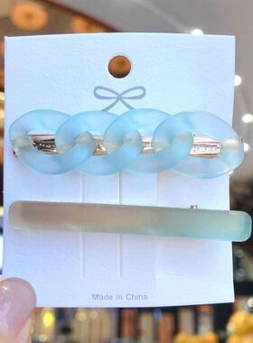 速发New Handmade Chain Hair Clips Gold Color Long Barrettes