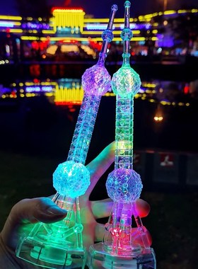 广州塔模型发光底座小蛮腰东方明珠塔小摆件微缩模型创意生日礼物