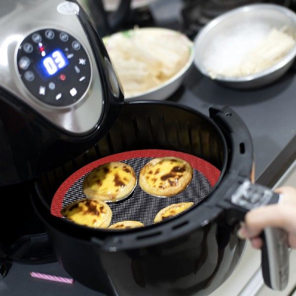 极速Reusable Silicone Air Fryer Liners Reusable Air Fryer-图2