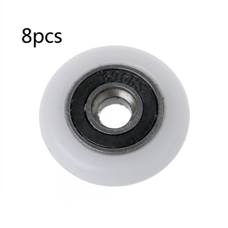 速发8 Pcs Shower Door Runner Rollers Wheels Pulleys Replacem - 图2