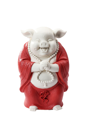 招财十二生肖可爱猪摆件大号家居客厅装饰店I铺开张创意礼品工艺