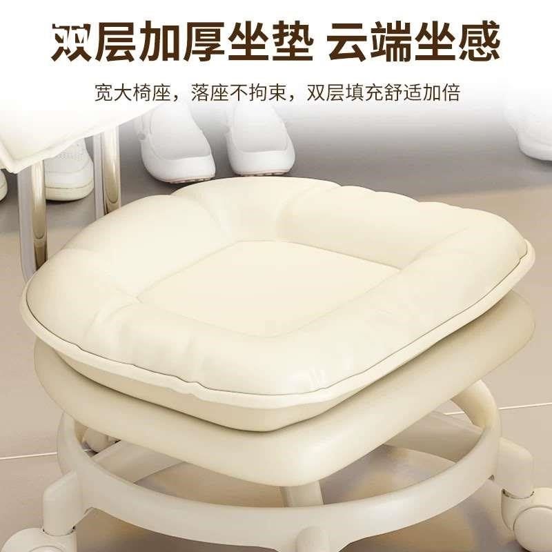 万向轮小凳子家用滑轮矮凳网红多功能凳美缝子换鞋凳小椅子学新品,淘宝优惠券,粉丝福利购,淘宝优惠卷