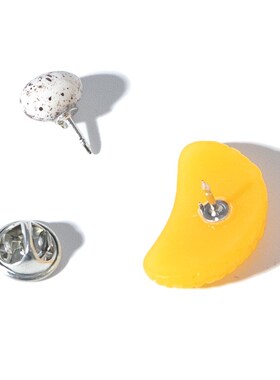 Lovely simulation of an orange orange fruit Jewelry Brooch d
