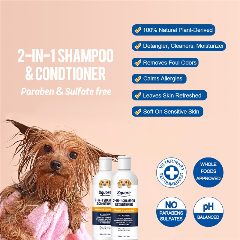 Pet Shampoo and C nditionero2in1Pet Shower Grl foe PuYppy Do - 图2