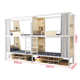 Bed staff craft combination apartment bed elevated table human bed under bed sheet student double iron bed bookcase one dormitory