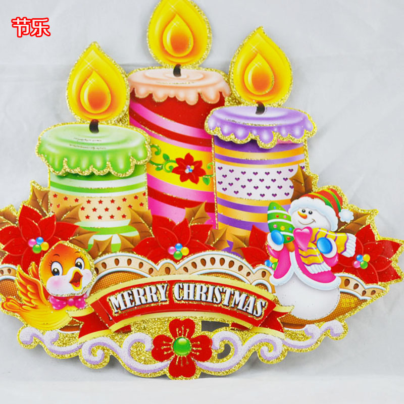 Buy Candles Christmas Bells Christmas Decorations Door Stickers