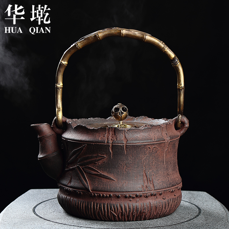 ChinaƄ Iron Pot Uncoated Cast Teapot Southern Pot Uncoated Cast Iron Teapot