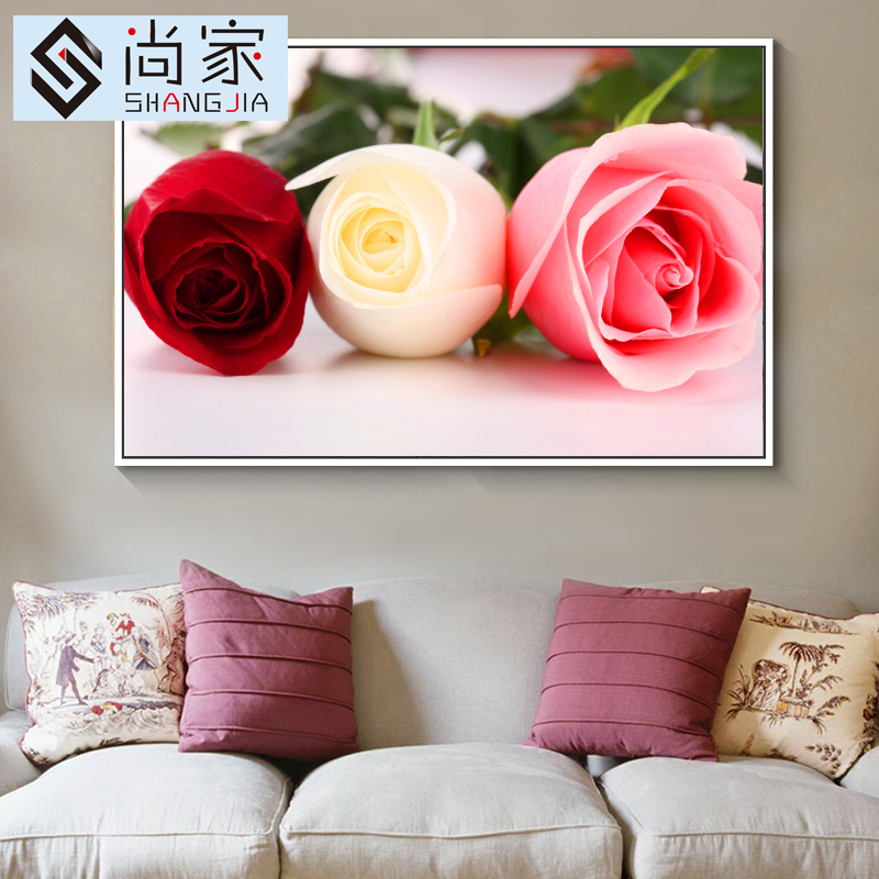 Buy Diamond Paste Diamond Stitch New Living Room Rose Flower
