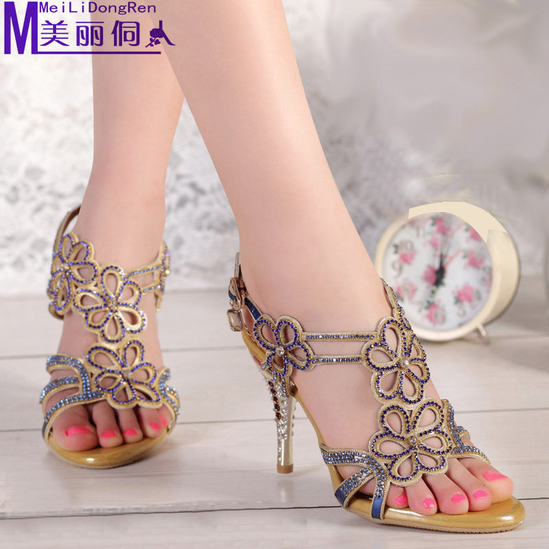 diamond sandal heels