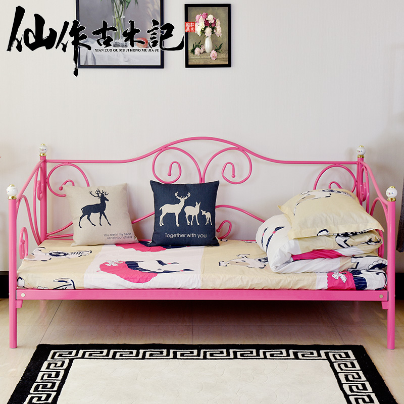 Hutchison Ancient Modern Wrought Iron Steel Wooden Bed Simple Modern Wrought Iron Steel Wooden Bed