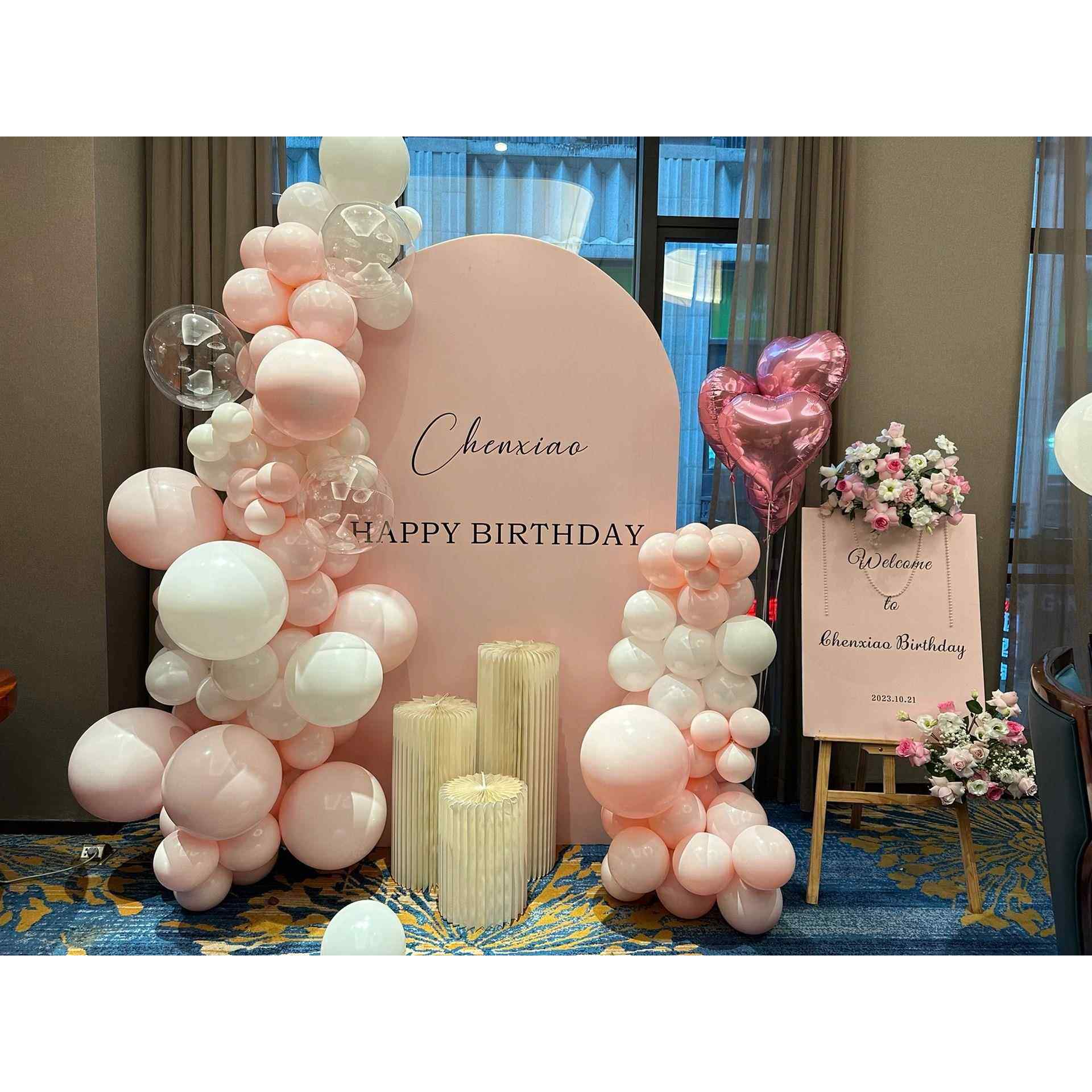 玫红色爱心生日背景板网红橱窗美陈商场摆件墙活动布置kt板打卡墙,淘宝优惠券,粉丝福利购,淘宝优惠卷